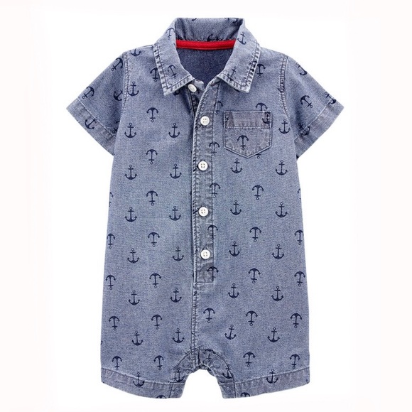 Carter’s Denim Romper - Picture 1 of 5